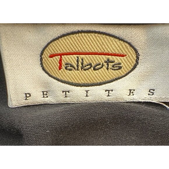 Talbots Black 8 Petite Lace-Trim V-Neck Sleeveless Top - Picture 4 of 8